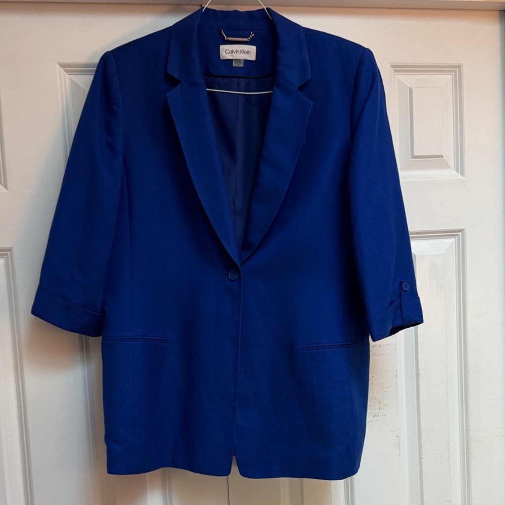 Calvin Klein Women's Royal Blue Suit Jacket